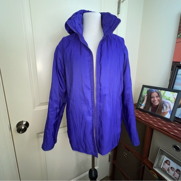 Mycra Pac Donatella Fashion Travel Reversible Rain Coat Purple Small - Picture 7 of 17